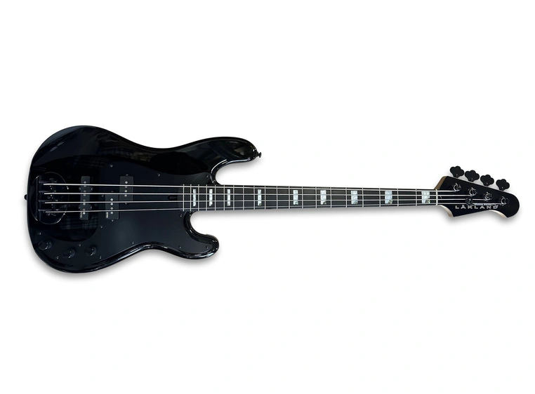 Lakland Skyline 44-64 Custom GZ Bass 4-Str, Black Gloss 