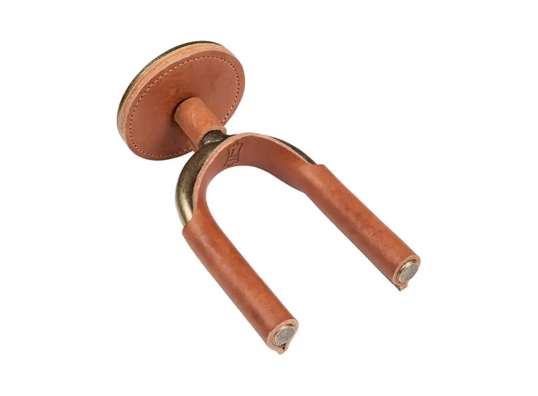 Levy's LVY-FGHNGR-BRBN Guitar Hanger Tan Veg-Tan Leather Yoke Wraps 