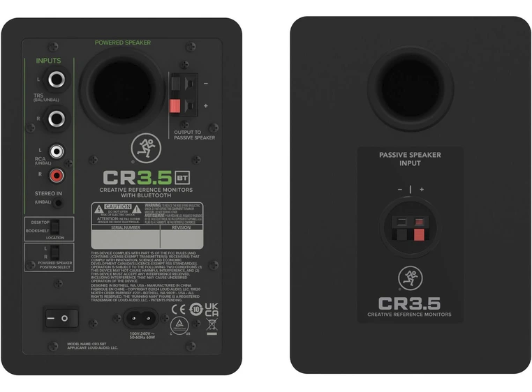 Mackie CR35BT 3.5" Studiomonitorer (Pris per par) 