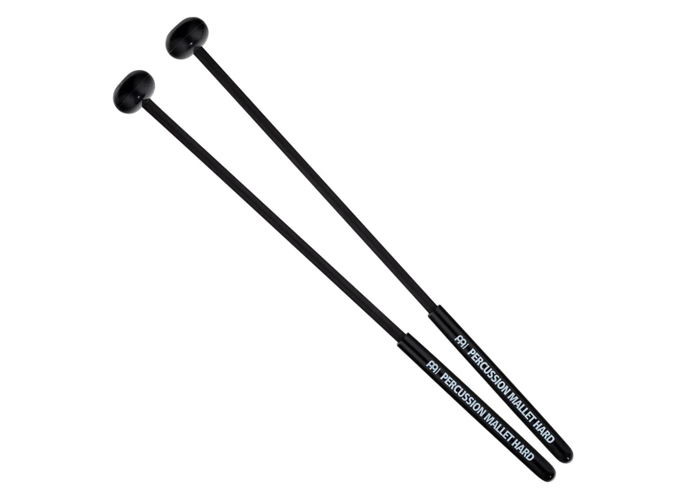 Meinl MPMH Percussion Mallet Hard Oval Rubber Head, Black 