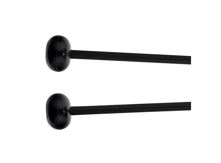Meinl MPMH Percussion Mallet Hard Oval Rubber Head, Black 