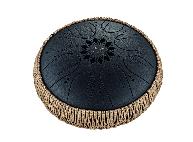 Meinl Sonic Energy MOSTD1BK Medium Octave Steel Tongue Drum, B Minor, Black 