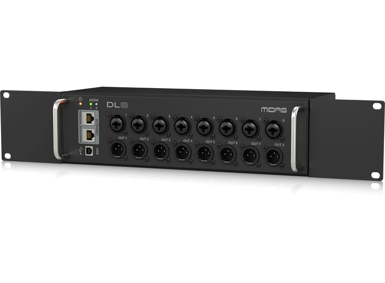 Midas DL8 PoE powered 8in/8out stage box 