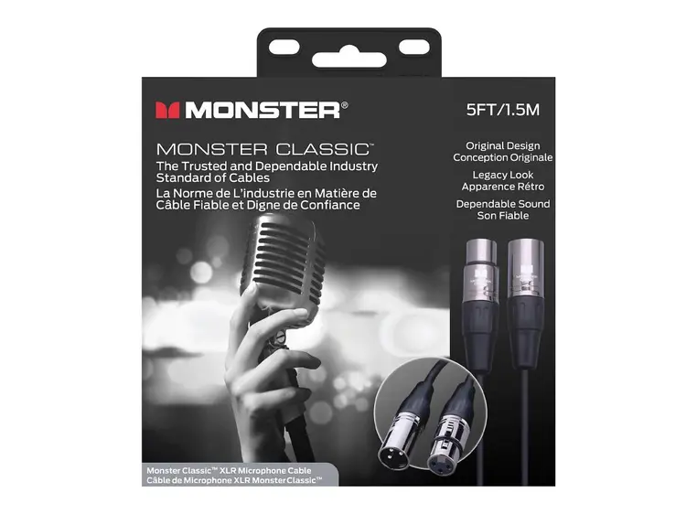 Monster Classic, Microphone 5 ft. XLR (60001) 
