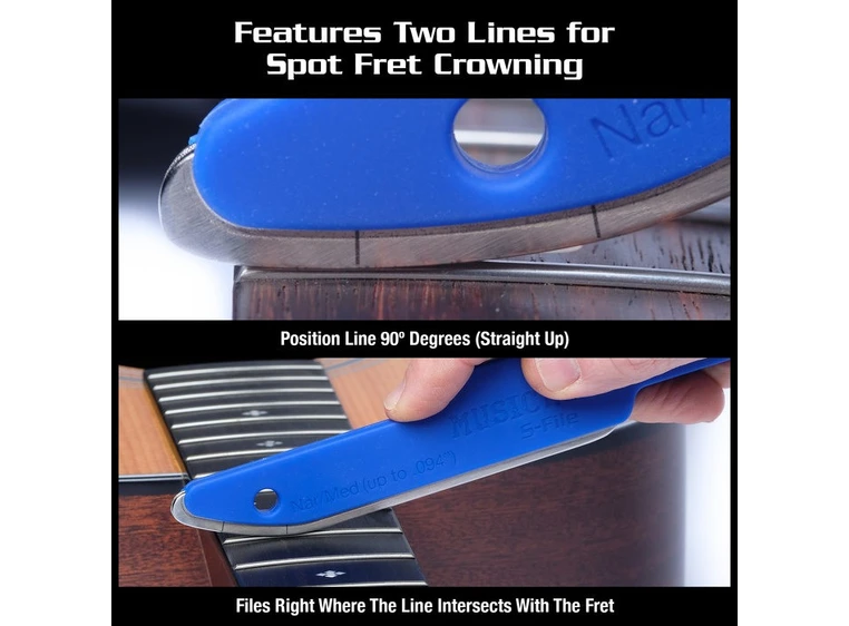 MusicNomad MN850 Diamond Coated Crowning File 