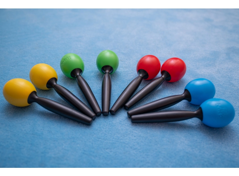 NINO PERCUSSION NINO575Y Maracas, medium, Yellow 