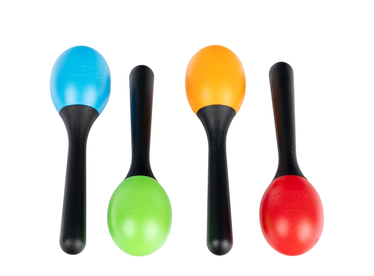 Nino Percussion NINOSET569 NINO Maracas Shakersett, 4 stk. (SB, GG, OR, R) 