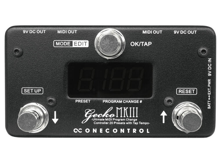 One Control Gecko MKIII Programmable MIDI Controller / Tap Tempo