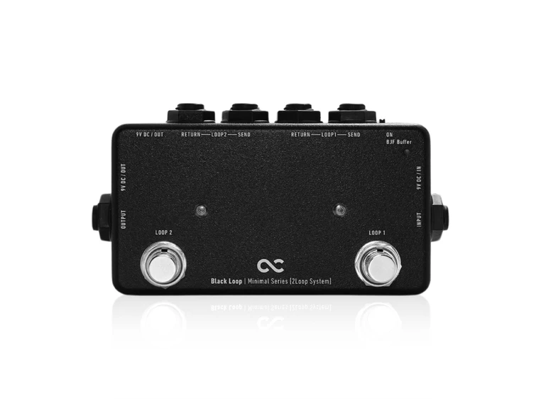 One Control Minimal Black Loop w/BJF A+B Switch / True Bypass Looper 