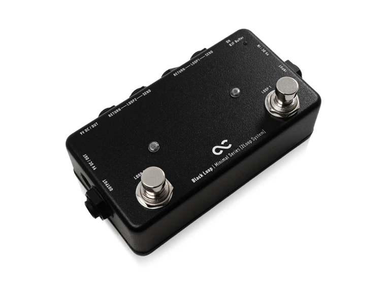 One Control Minimal Black Loop w/BJF A+B Switch / True Bypass Looper 
