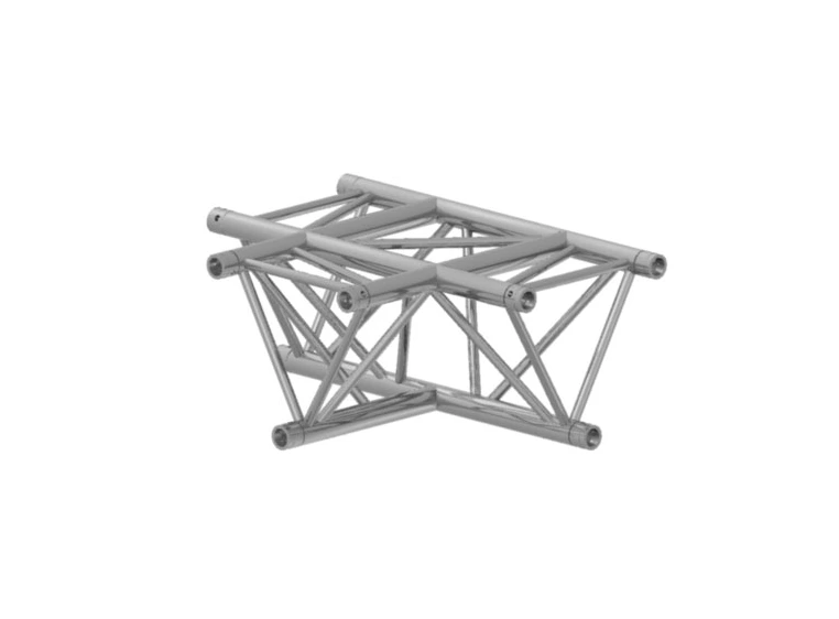 PROLYTE H40D-C017 Trekant hjørne 3-Veis T, Alu, Ø48x3mm, Opp/Ned 