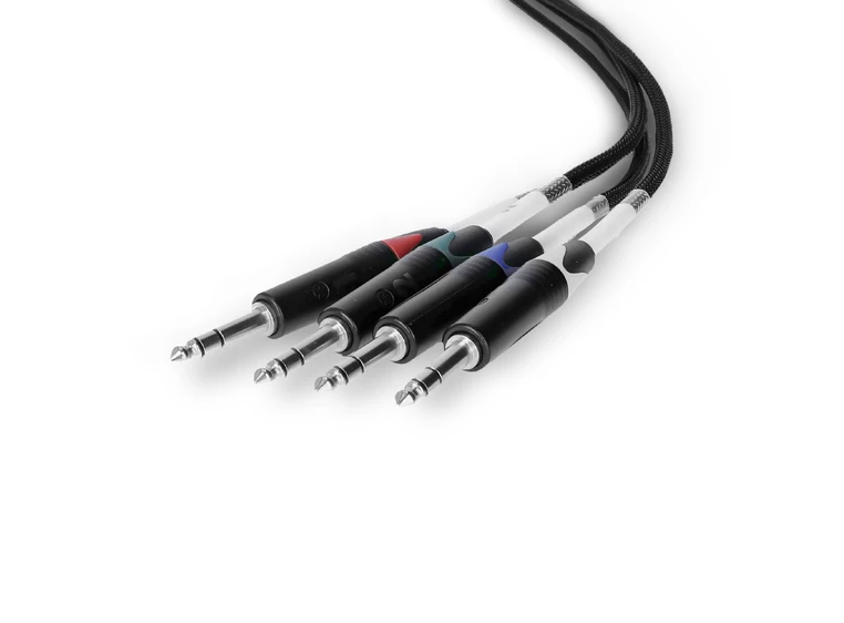 Palmer AoC Loom TRSm AOC from etherCON to 4 x 6.3 mm TRS jack 