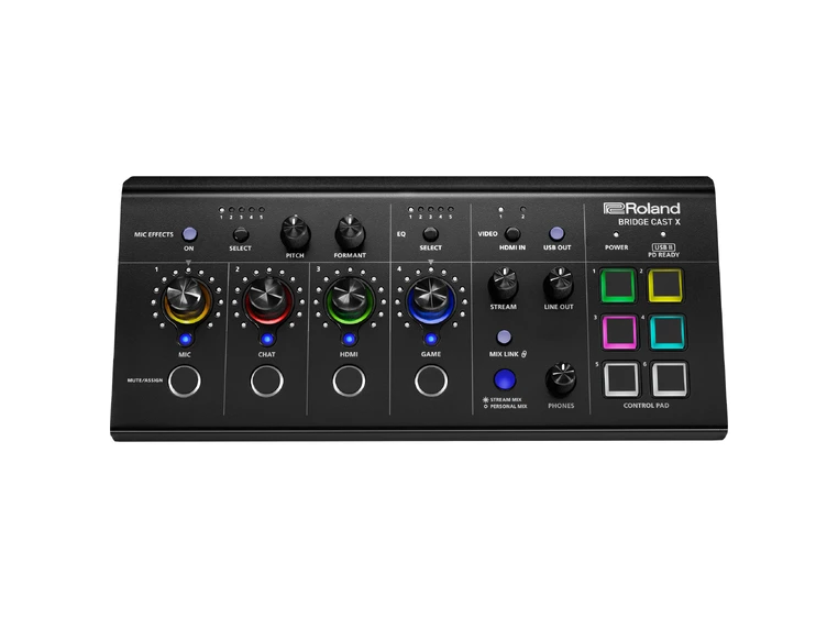 Roland Bridge Cast X Streaming mixer og video capture 