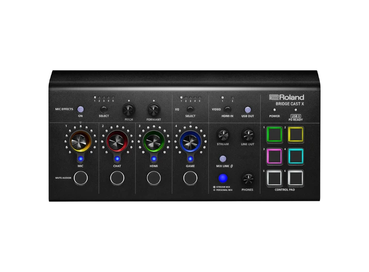 Roland Bridge Cast X Streaming mixer og video capture 