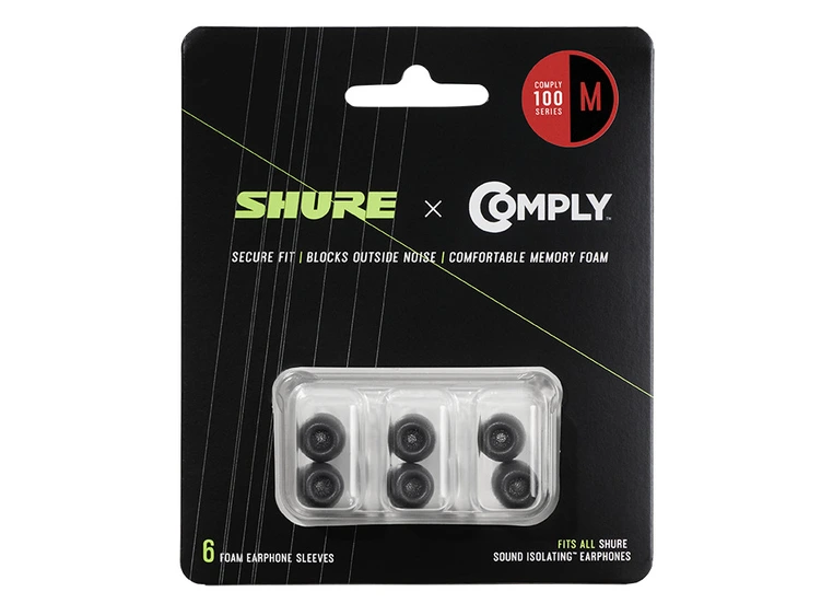 Shure 6-pc (TZ100) Comply foams S/M/L 1 EA 