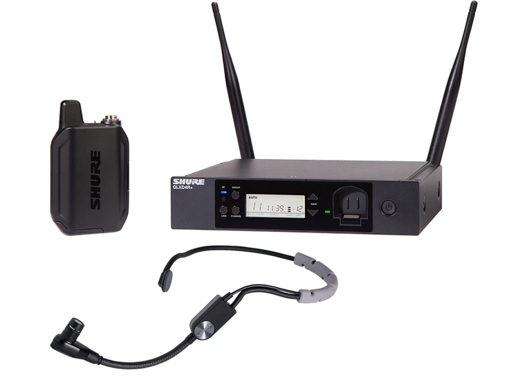 Shure GLXD14R+ Bøylesystem med SM35 2.4 / 5.8 GHz Rackmonterbar 