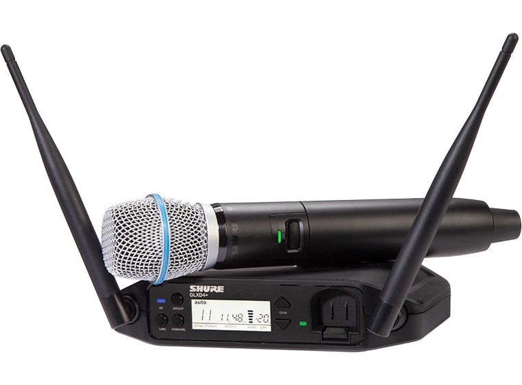 Shure GLXD24+ Vokalsystem med BETA87A 2.4 / 5.8 GHz 