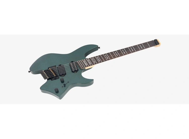 Sire Larry Carlton X6 Headless 6-string Metallic green, with gigbag 