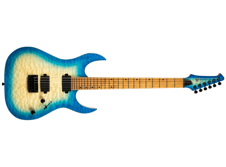 Spira Guitars S-500 QAB Trans Aqua Blue 