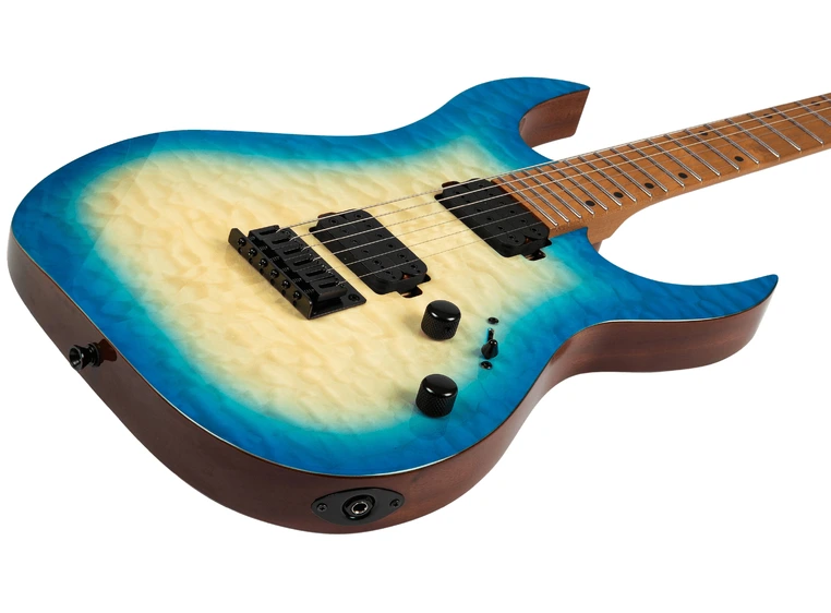 Spira Guitars S-500 QAB Trans Aqua Blue 
