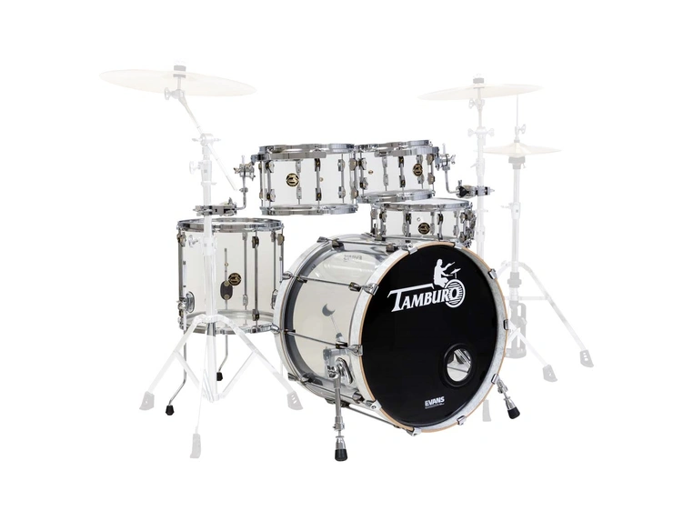 Tamburo Volume TB VL522N Akryl 5pc Shellpack, Clear 