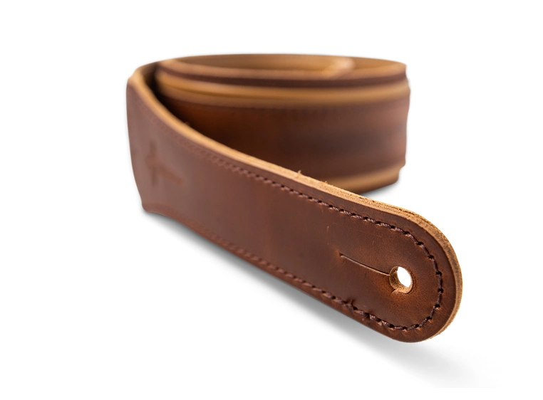 Taylor Nouveau Strap, Med Brown Leather 2.5" Brown, Butterscotch, Distress Brown 