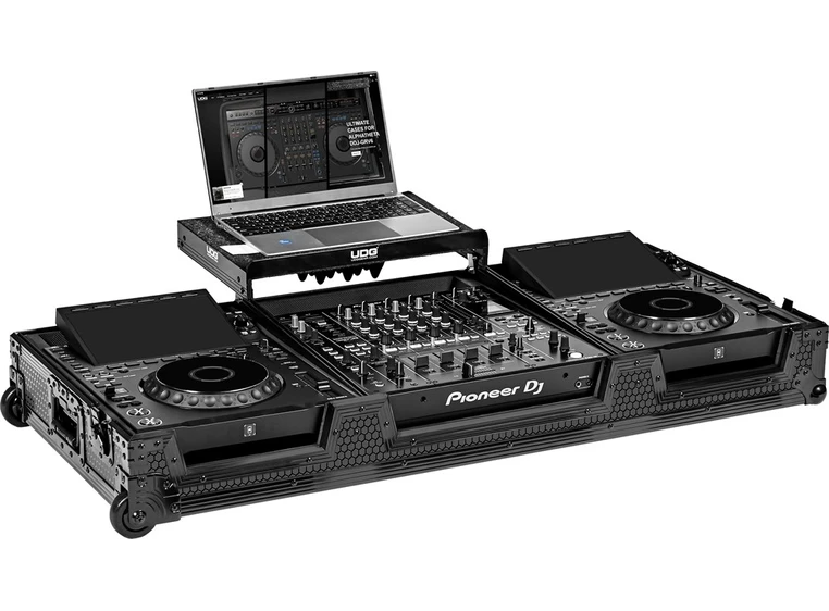 UDG Gear Ultimate AlphaTheta Flightcase CDJ-3000X/DJM-A9 Black Plus (L&W) 