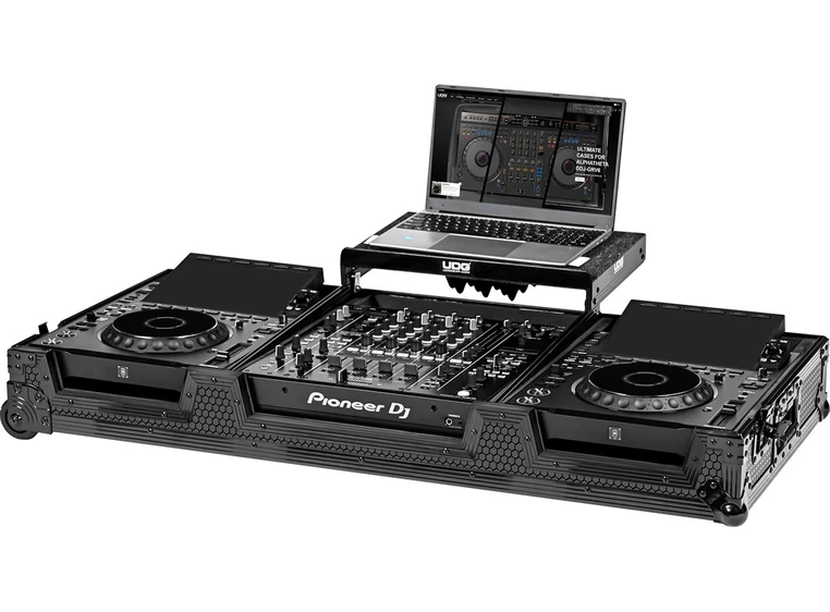 UDG Gear Ultimate AlphaTheta Flightcase CDJ-3000X/DJM-A9 Black Plus (L&W) 