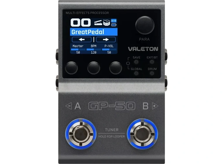 Valeton GP-50 Multieffekt til gitar 