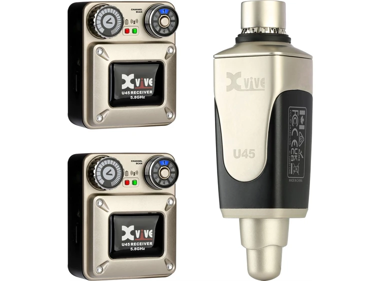 XVIVE U45R2 In-Ear wireless system 2 receivers, 5.8 GHz 