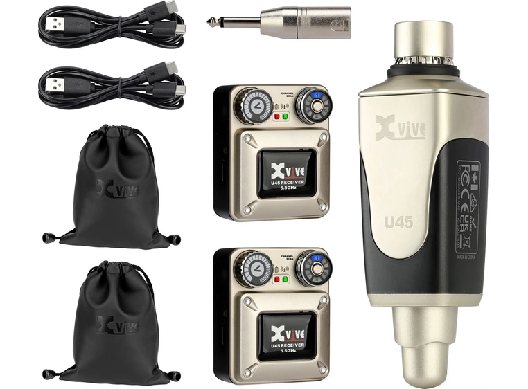 XVIVE U45R2 In-Ear wireless system 2 receivers, 5.8 GHz 
