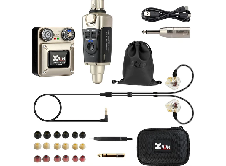 XVIVE U45T9 In-Ear wireless system incl T9 IEM, 5.8 GHz 