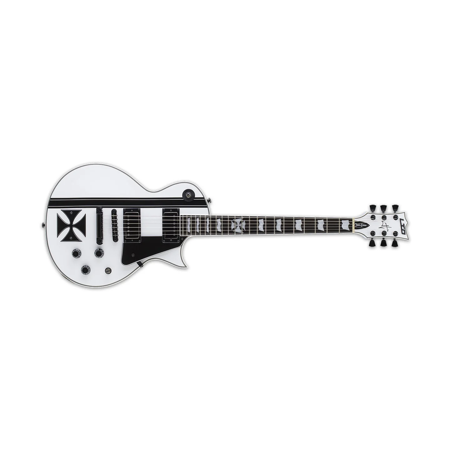LTD Iron Cross Snow White * James Hetfield Signature *Kunderetur