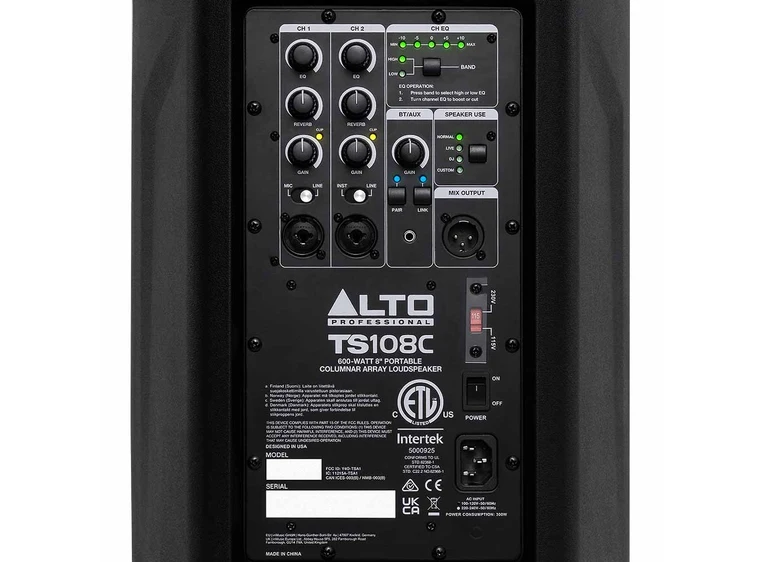 Alto TS108C Søyle-PA 