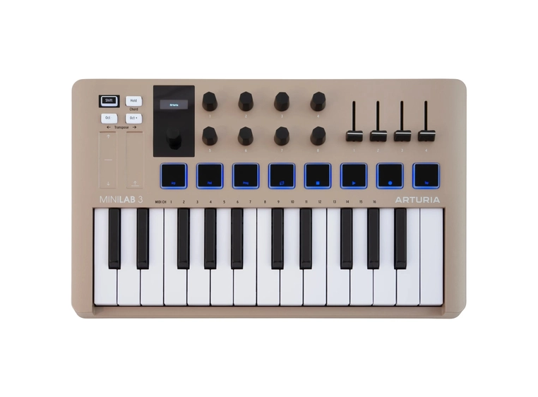 Arturia MiniLab 3 Champagne USB Controller keyboard 