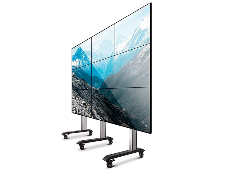 B-Tech BT8371-3x3/BS 3x3 Mobil Videowall Black/Silver 