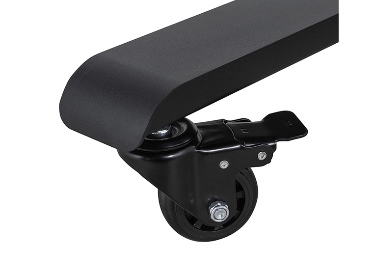 B-Tech BT8568/B Motorised Height Adjustable Flat Screen Trolley, Black 