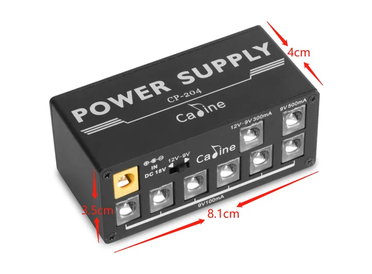 Caline CP-204 Mini Power Multi-strømforsyning 
