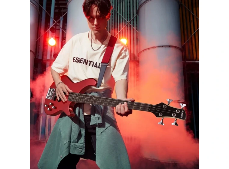 Donner DPJ-100R el-bass red 