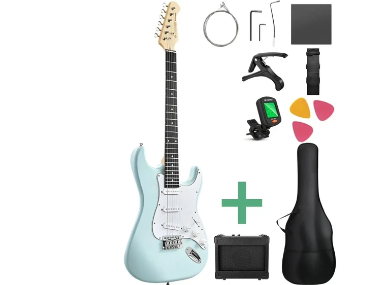 Donner DST-80 el-gitar pakke surf green 