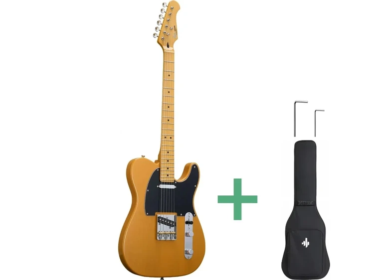 Donner DTL-600 el-gitar butterscotch blonde 