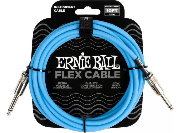 Ernie Ball 6412 Instrumentkabel 3m Blå 