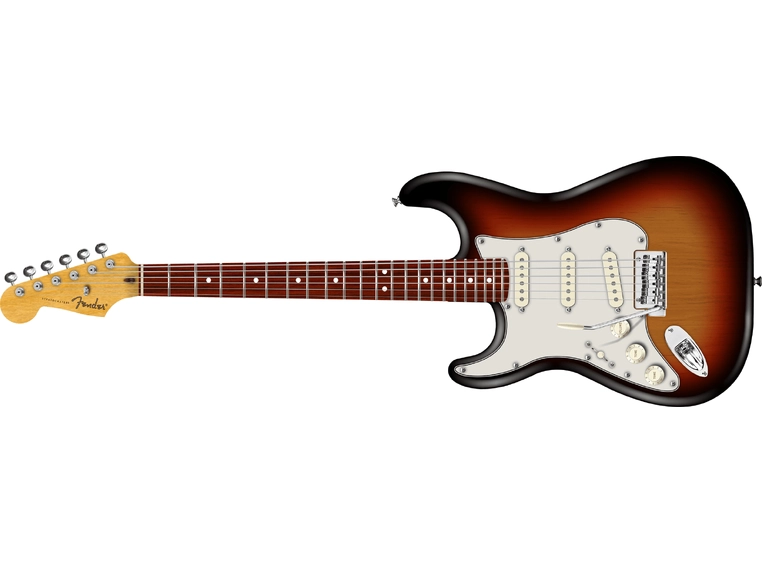 Fender Player II Stratocaster Left-Hand, RW, 3-Color Sunburst