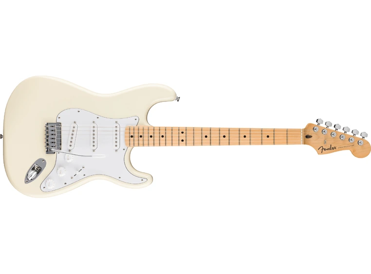 Fender Standard Stratocaster MN, White Pickguard, Olympic White 