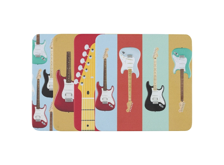 Fender Stratocaster Coaster Set Modern Design 