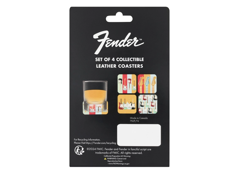Fender Stratocaster Coaster Set Modern Design 