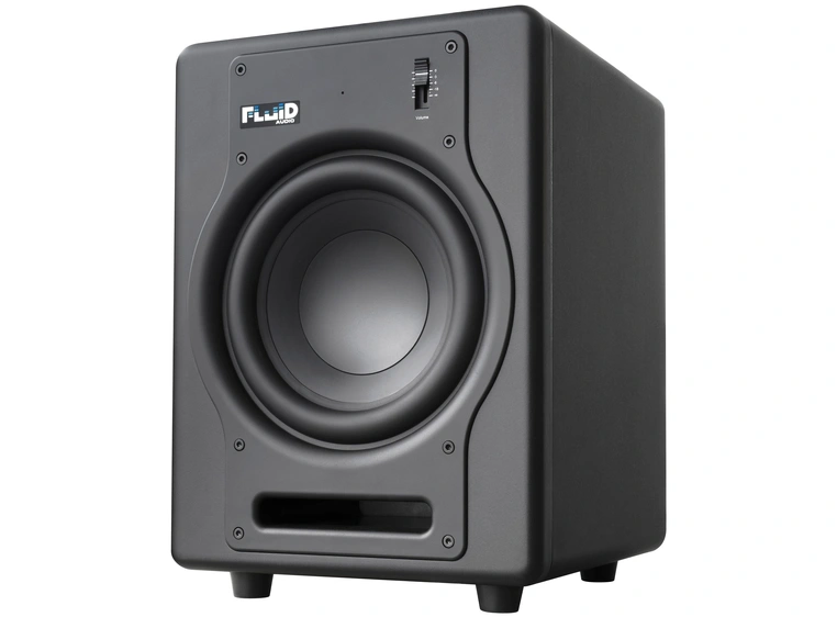 Fluid Audio F8S 8" aktiv subwoofer Sort 200 watt klasse D forsterker 