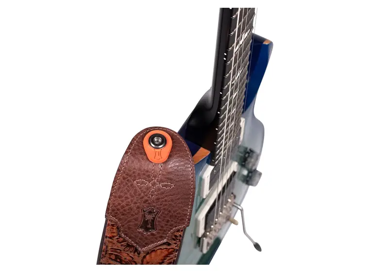 Gator LVY-RINGBLOCK-OR 2-Pair Rubber Guitar Strap Blocks Orange 