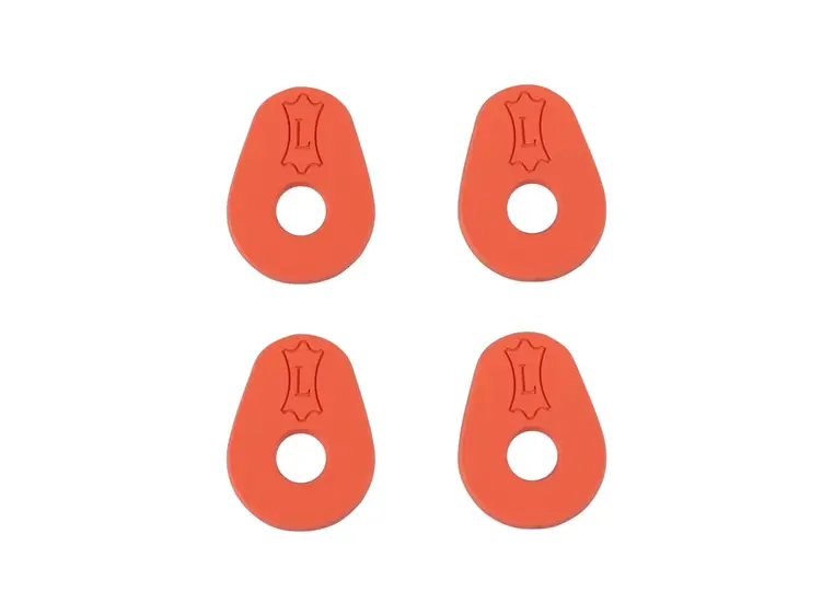 Gator LVY-RINGBLOCK-OR 2-Pair Rubber Guitar Strap Blocks Orange 