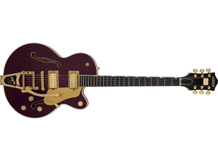 Gretsch Broadkaster Jr. LX Center Block String-Thru Bigsby, EB, Blackberry 